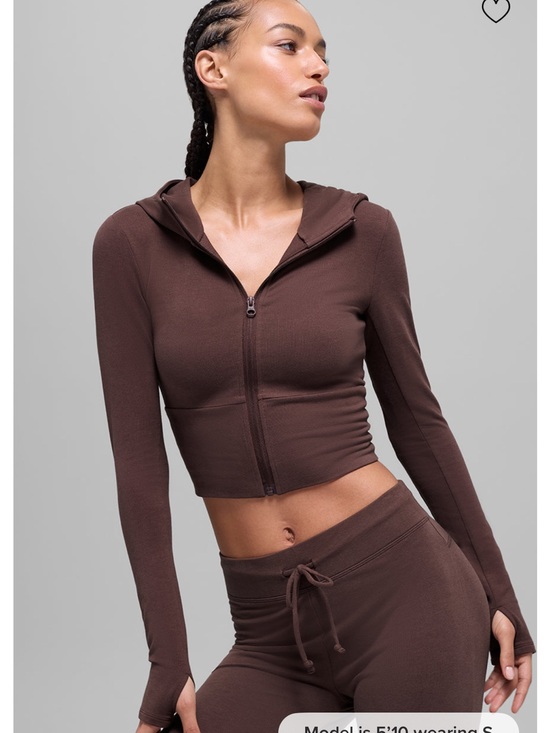 ALO Yoga Jackets & Blazers - Alo Sway Zip Up Hoodie - Brownstone